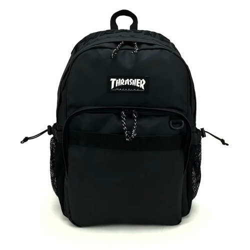 THRASHER (スラッシャー) 3D刺繍バックパック  リュック  ブラック/ブラック THR-147