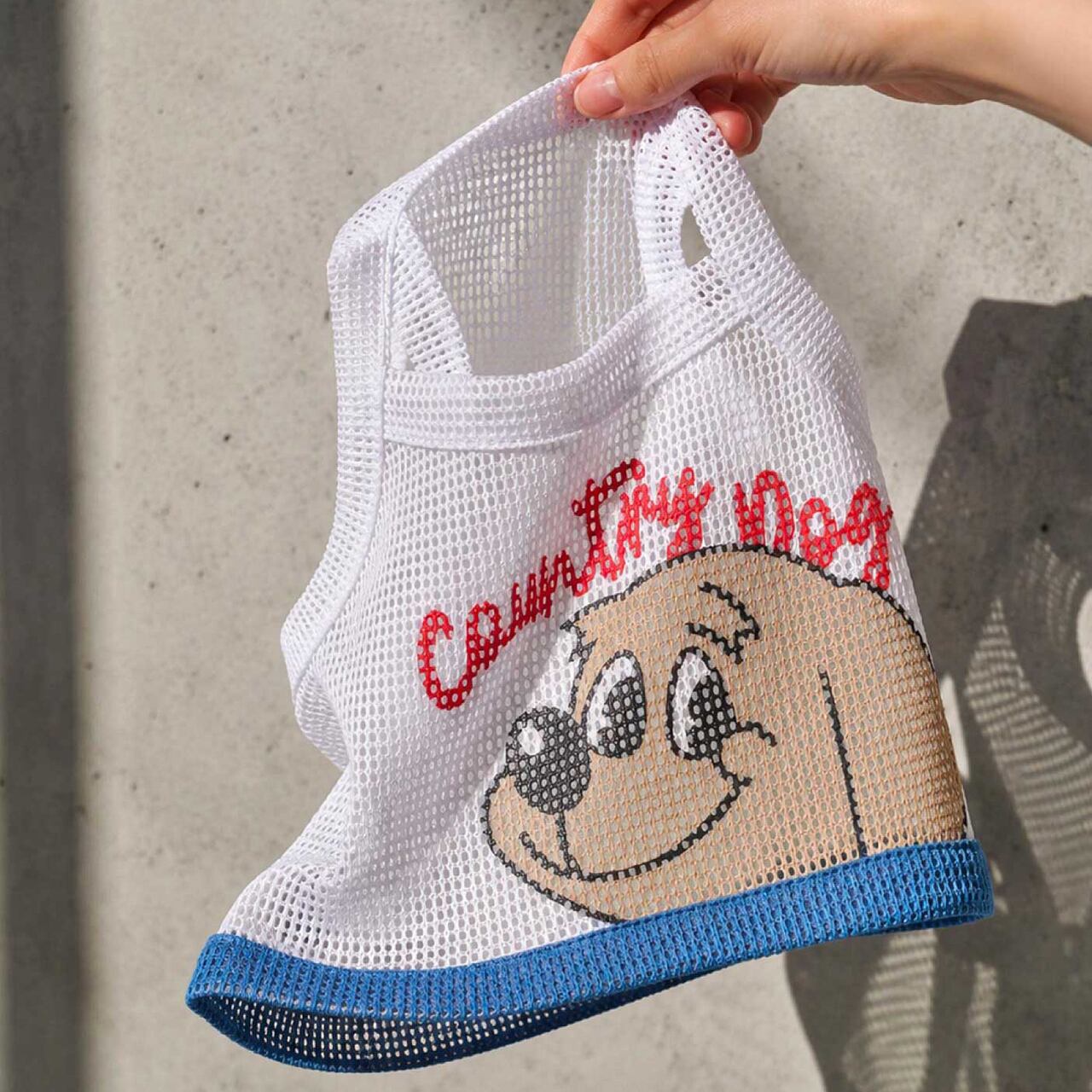 Country dogⓇ Mesh Crop Top(White)/ monchouchou