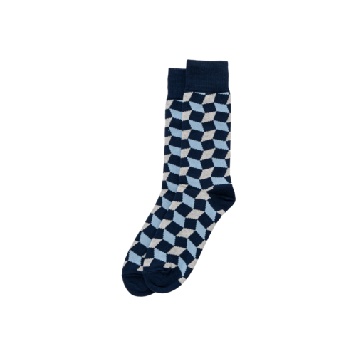 SG Patterned Sox(Navy)