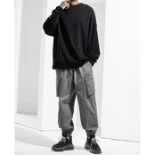 ラウンドネック長袖 Tシャツ A4060