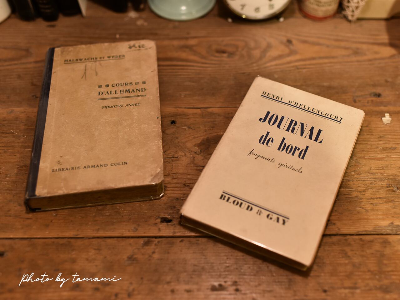 Journal de bord 古い風合いが素敵な日記本  フレンチブロカント
