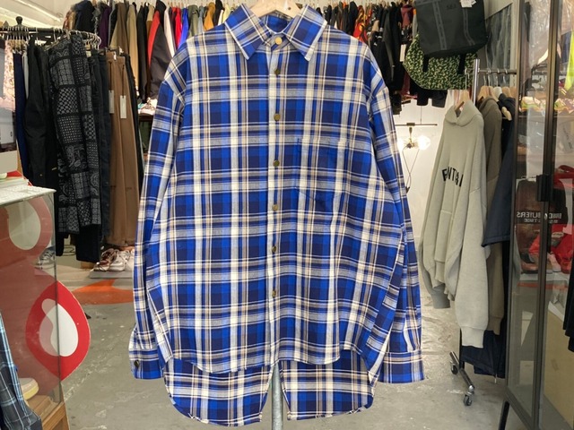 MINDSEEKER OVERSIZED CHECK SHIRT BLUE MEDIUM 14912