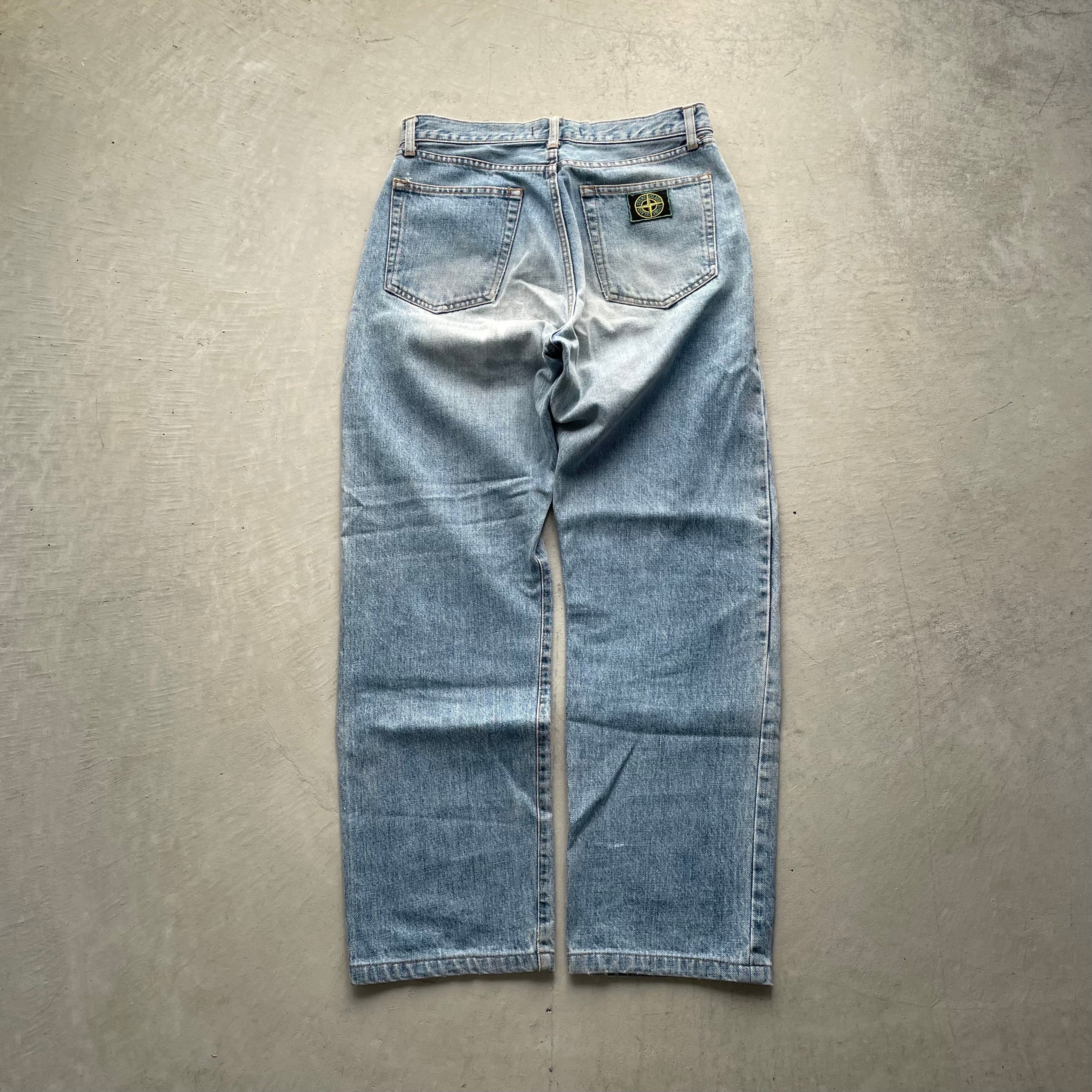 STONE ISLAND/80s〜90s archive green edge denim | Seek the online