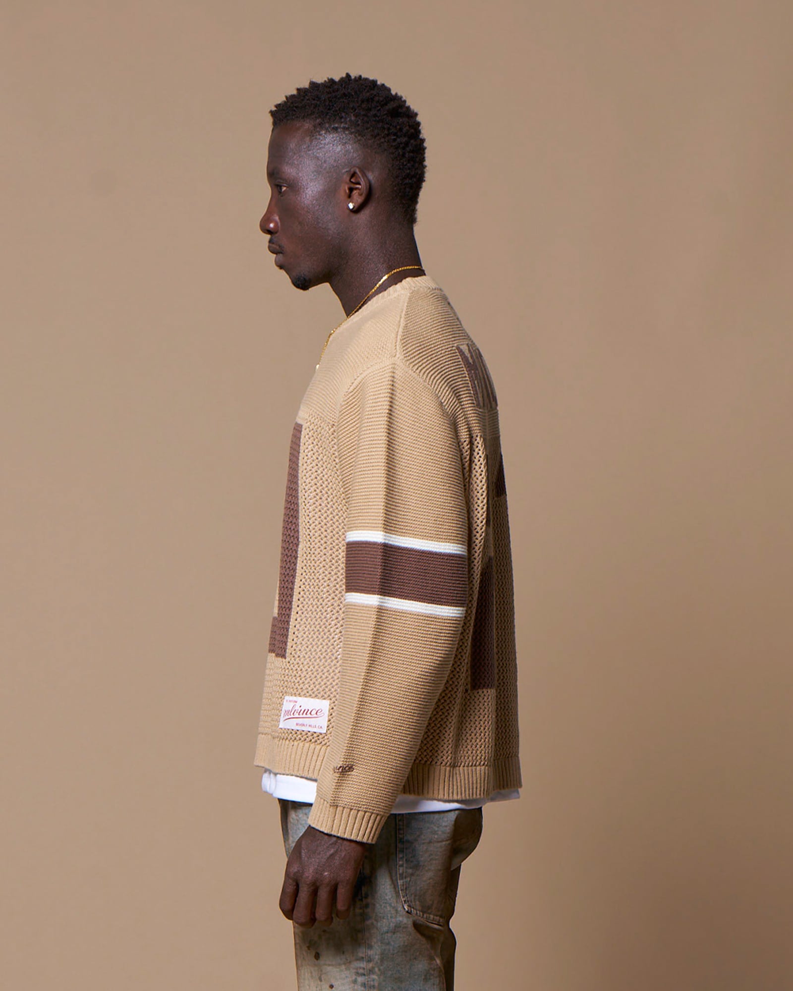 MLVINCE / KNIT FOOTBALL TOP | HOLICK