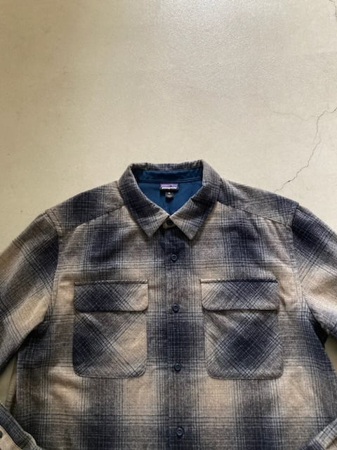 グレー×ネイビーXL:patagonia パタゴニア リサイクルウール グレー×ネイビーXL:patagonia パタゴニア リサイクルウール