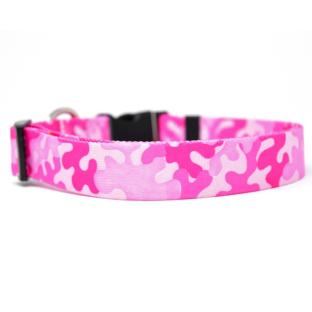 Camo Pink  首輪＋リードセット MLサイズ - Yellow Dog Design