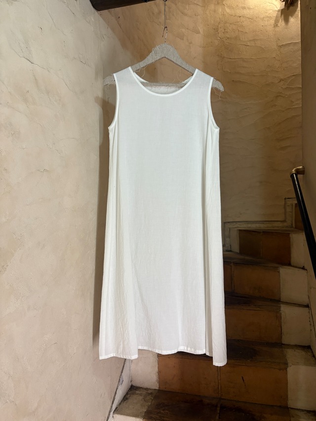 VLAS BLOMME | BABY COTTON LAYERED DRESS-off white