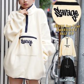 \SALE/◆フリース ワンポイント刺繍 ハーフジップ◆wi-539082