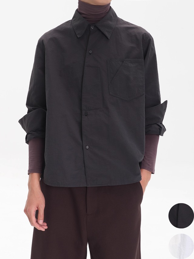 Nothingnoth 25AW Polo Collar Long Sleeve Shirt