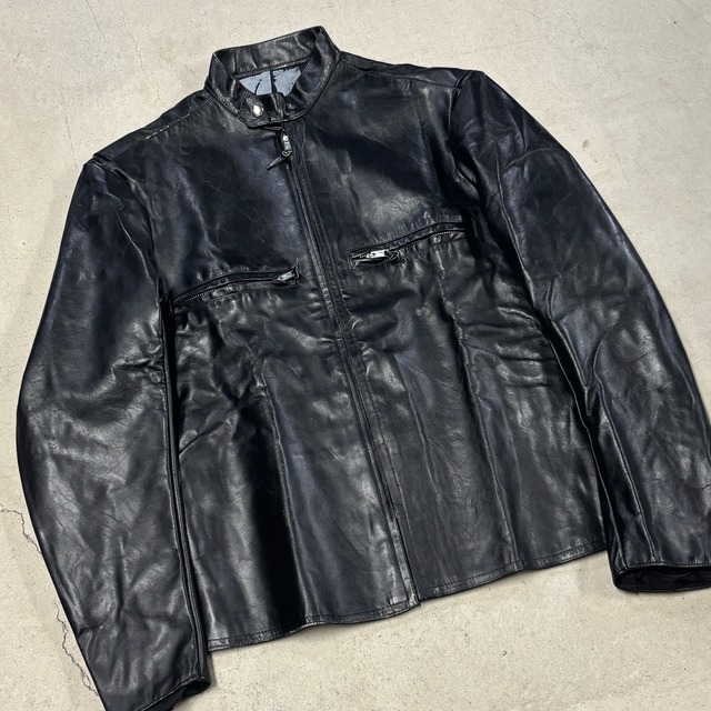 MADE IN SPAIN LEATHER SINGLE RIDERS JACKET