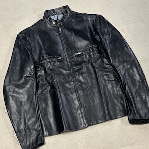 MADE IN SPAIN LEATHER SINGLE RIDERS JACKET