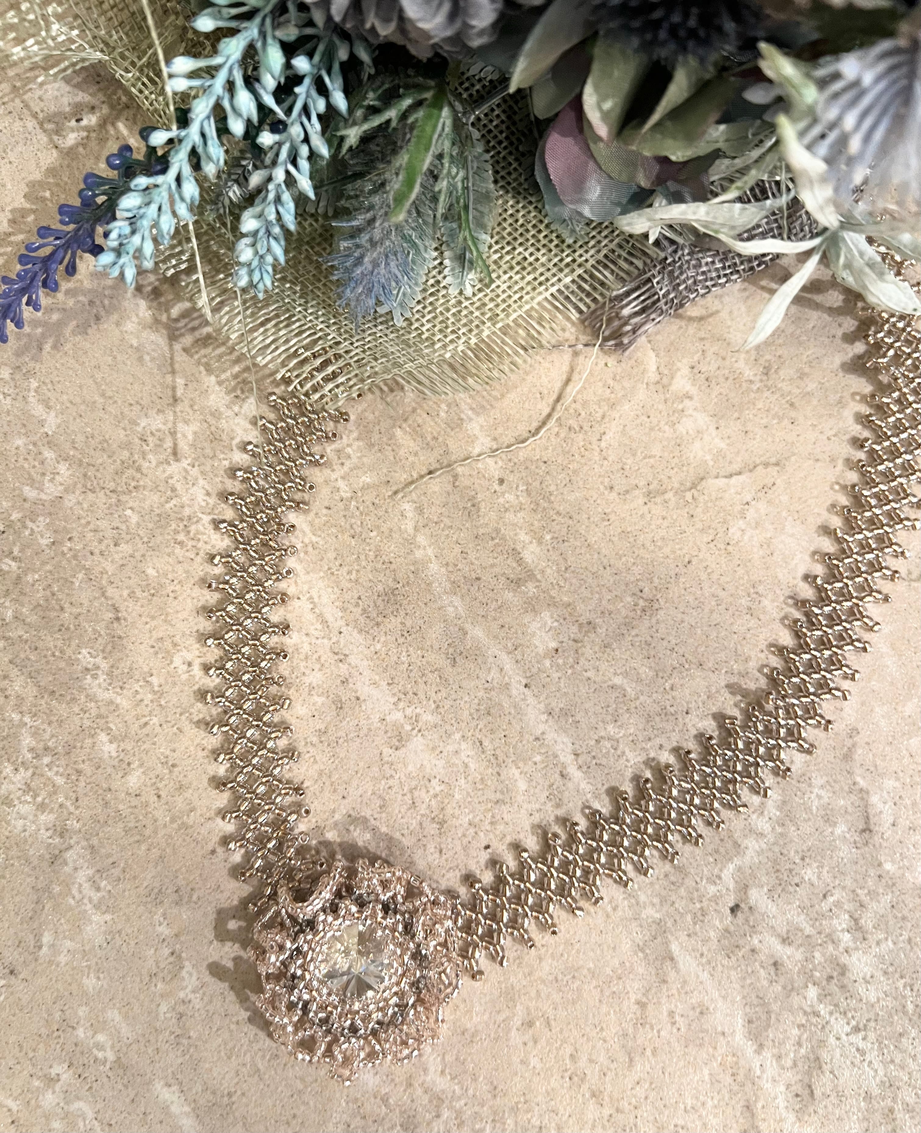 キット】ソレイユネックレス(ピンク系)澤田美子 | リアン キット】ソレイユネックレス(ピンク系)澤田美子 | リアン