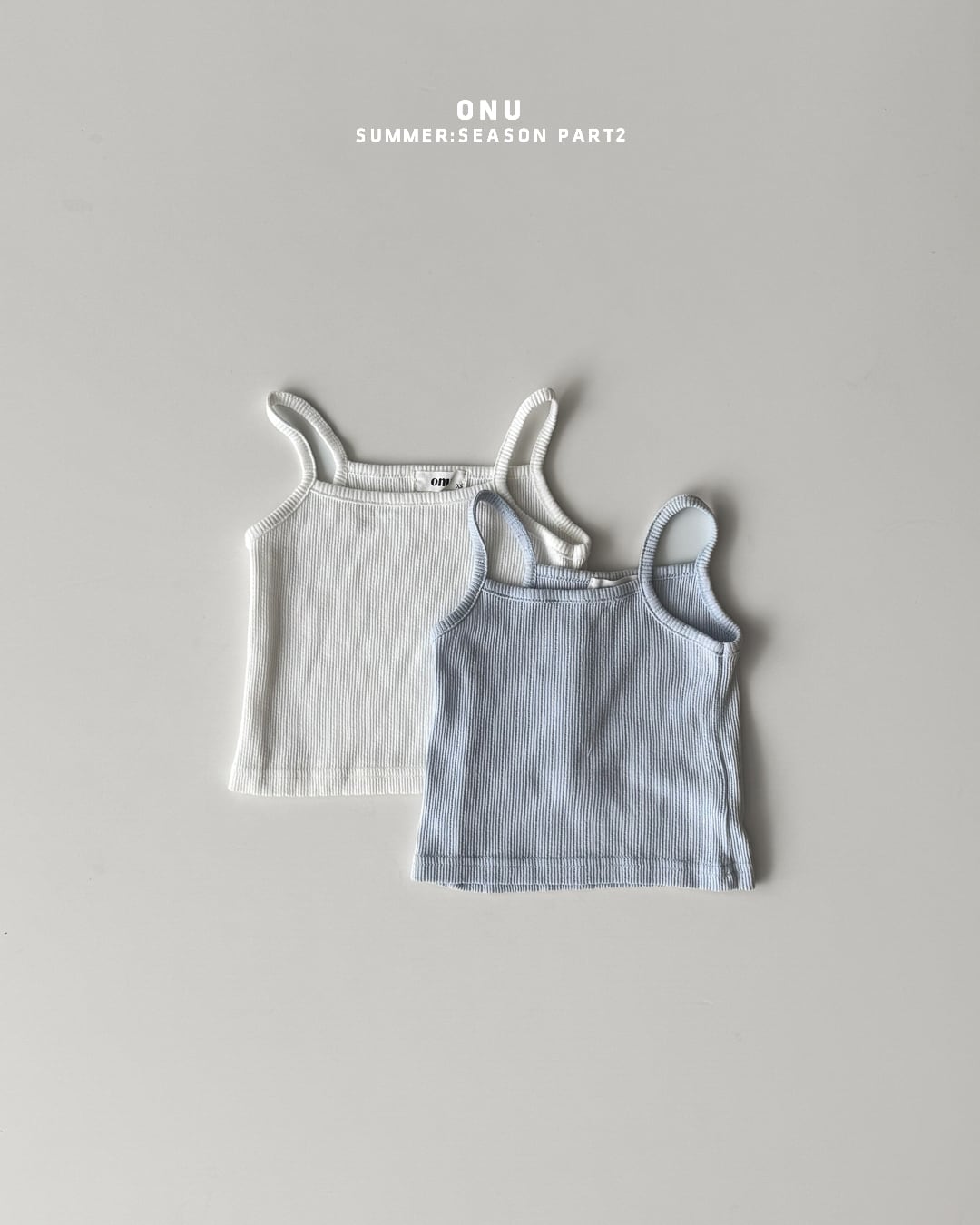 ribbed strap sleeveless【ONU】※7月中旬発送予定
