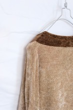 Velours knit cardigan Made in U.S.A