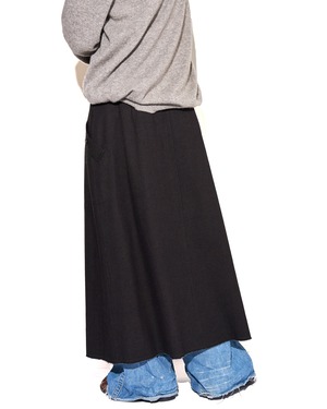Nomàt "WOOL COTTON Zip Skirt〔Dark Brown〕"