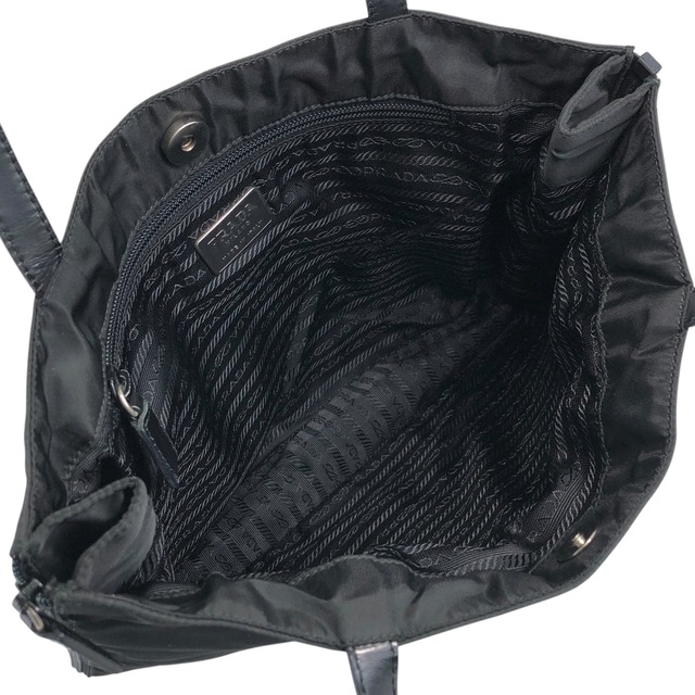 PRADA プラダ トートバッグ ブラック トライアングルロゴ ナイロン vintage ヴィンテージ オールド jjxkrt