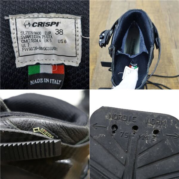 クリスピー CRISPI SVARTISEN GTX 75mm テレマーク スキー ブーツ