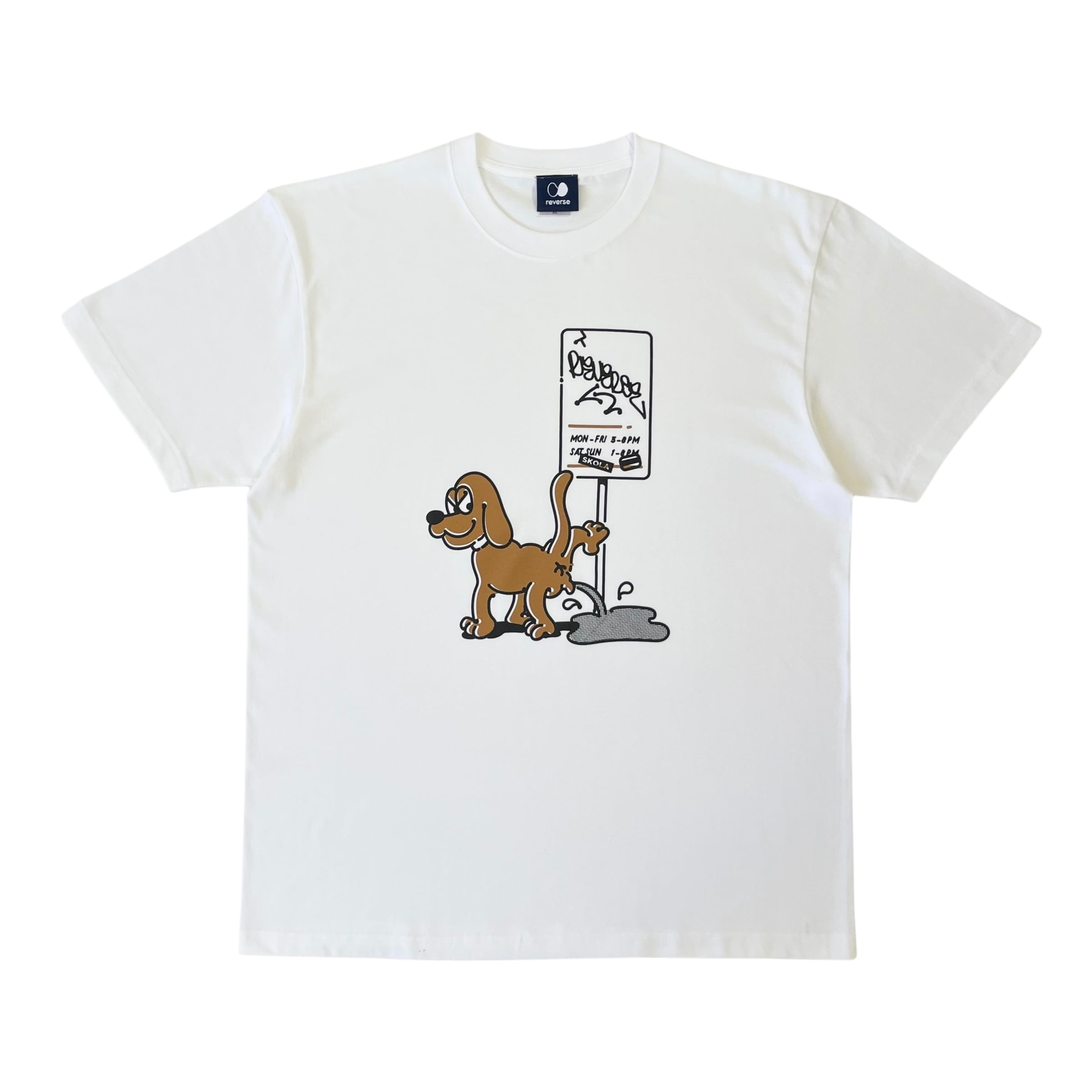 REVERSE DOGGY TEE - WHITE | REVERSE STORE