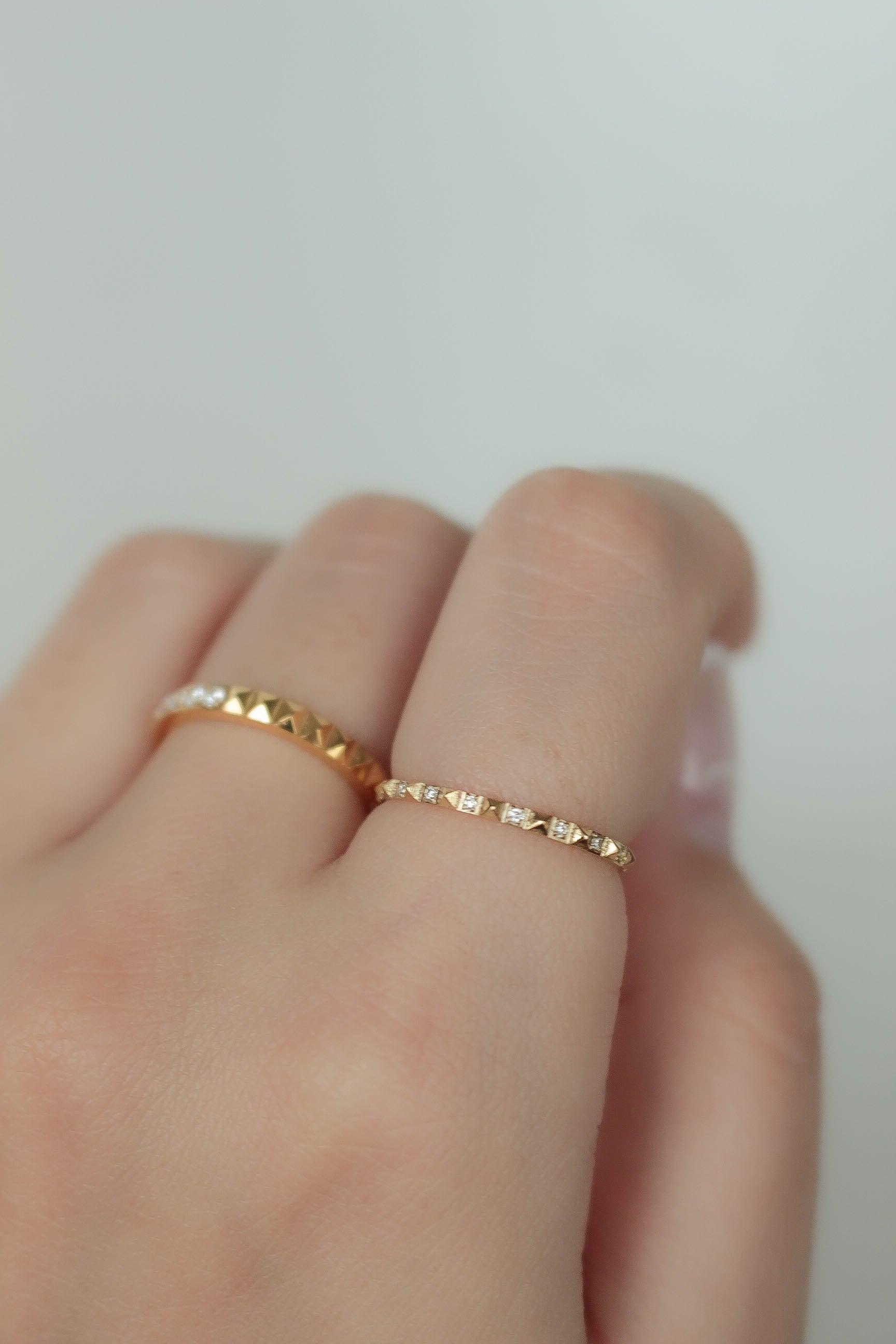 5/13(wed)再販 Zirconia Studs Ring | ebine(エビネ)|金属アレルギー