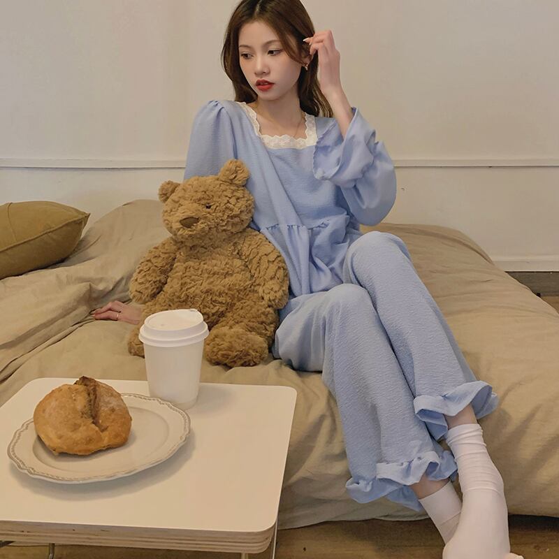 セット オータムカラートップス カジュアルパンツ 大人ガーリー スウィート キュート 秋物 スクウェア 萌量不足61029647655