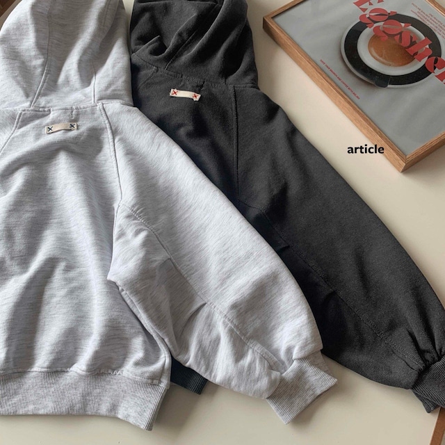 【取寄】article|pigment pintuck hoodie|ピグメントピンタックパーカー|S-JM|kids&jr|26 autumn