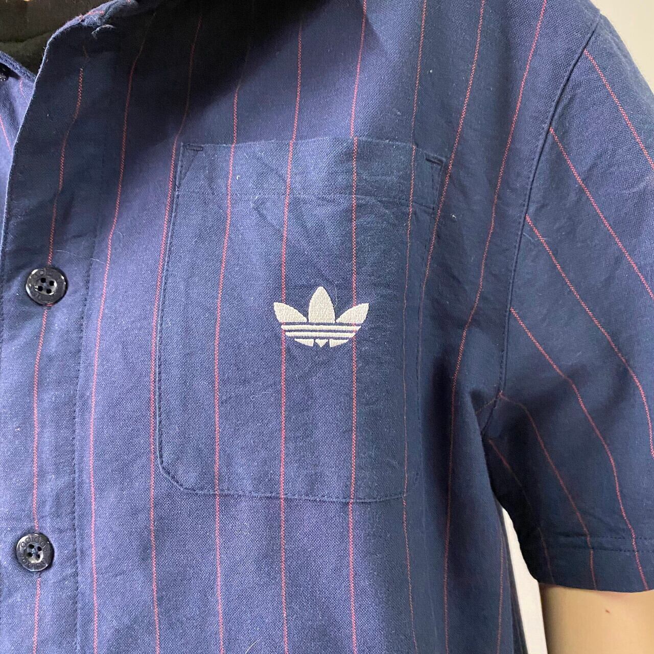 希少‼️80s adidas firebird ワンポイント 刺繍 ネイビー L adidas FIREBIRD LOOSE TRACK TOP ナイトインディゴ/クルー