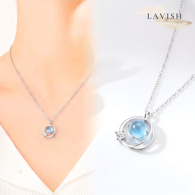 プラネット ネックレス ｜ 上品 レディース