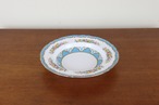 クラウンスタッフォードシャー　スーププレート　深皿　水色　ブルー　花柄　CROWN STAFFORDSHIRE　ヴィンテージ　イギリス　つ50