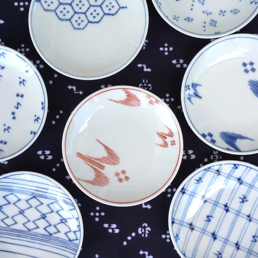 イージ（絵図）豆皿 首里クジリゴーシ【丸正織物工房×有田焼・伊万里焼