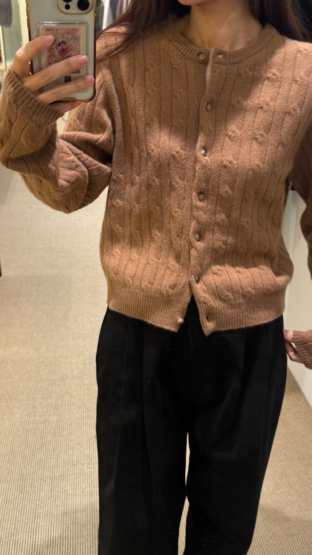 (予約) vegetable / Pinot twist cardigan 2color