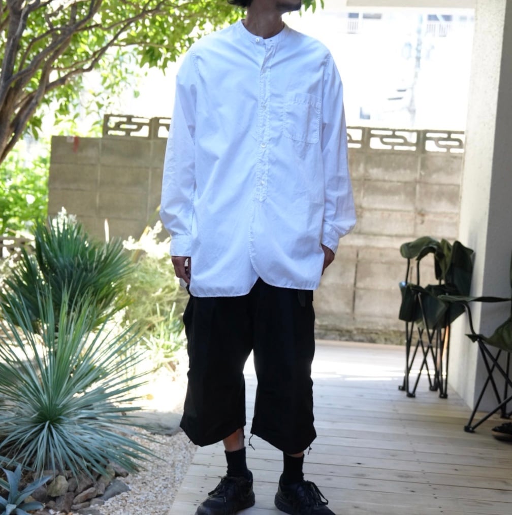 Sans limite(サンリミット) / 綿ブロード2本針スタンド -white-(W2201018)