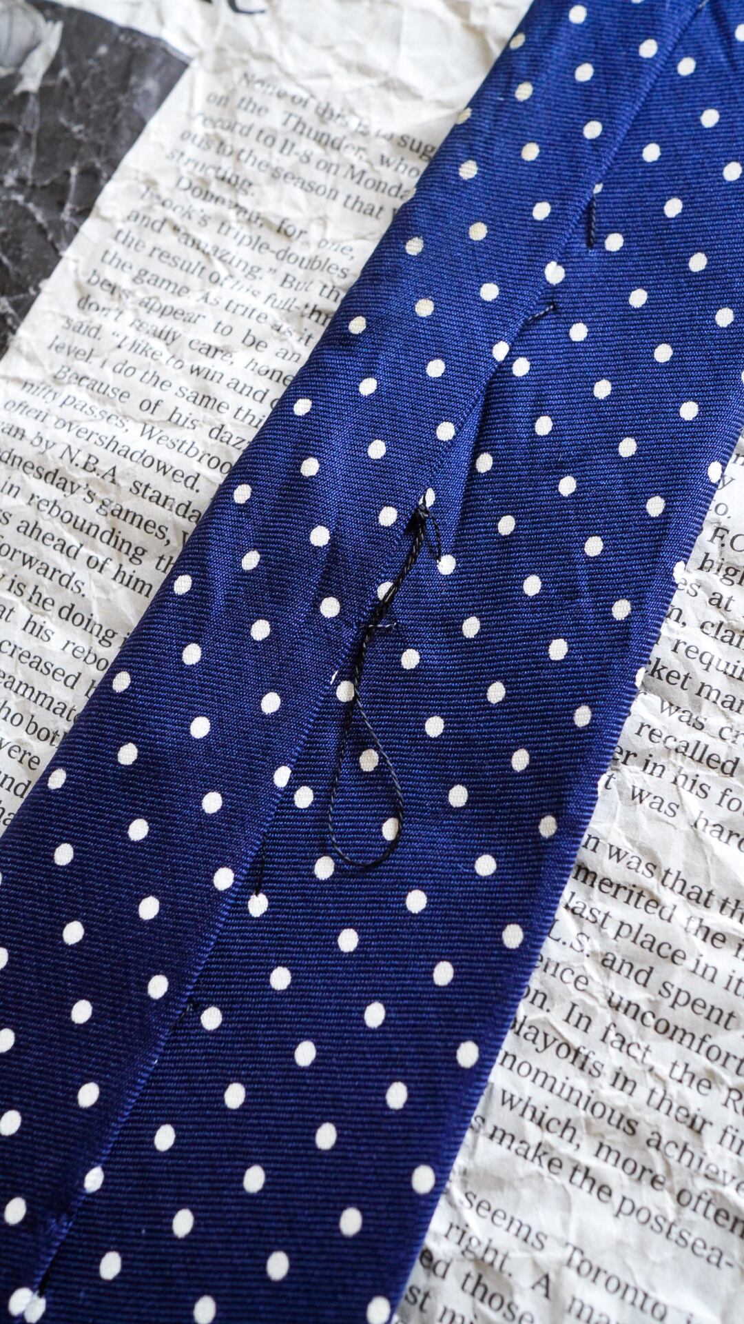 1960s】BROOKS BROTHERS ブルックスブラザーズ ドット柄 ネクタイ《黒