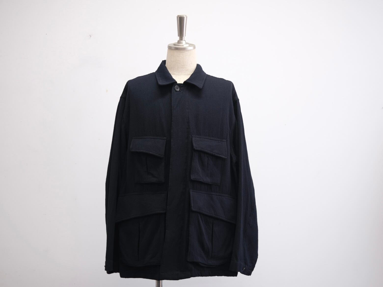 ULTERIORWOOL FLANNEL F/T PARKA - BLACK