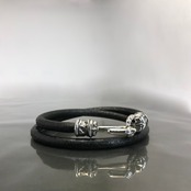 PIPE HOOK LEATHER BRACELET / パイプフックレザーブレスレット