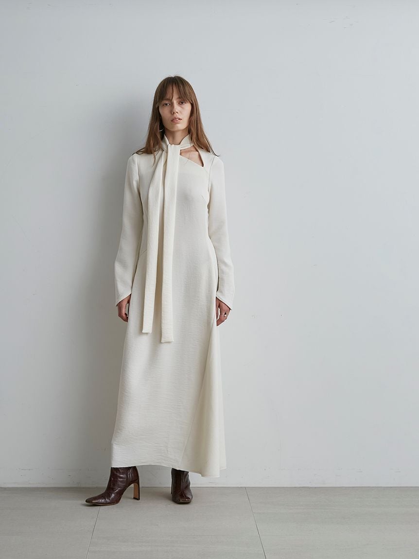 50％OFF】styling/ スタイリング スリットネック ジョーゼット 
