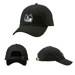 おとぼけ フレブル 刺繍キャップ cap-a_ss001 コットン ツイル ロー キャップ 帽子