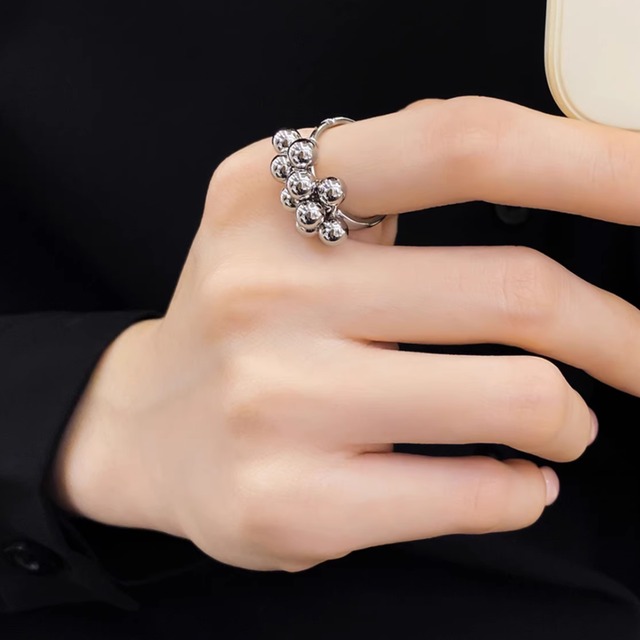ball chain ring band ring volume ring la1391