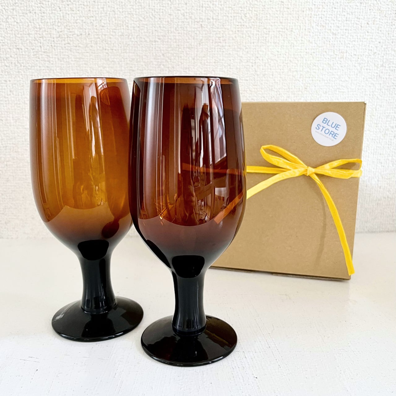 【ビアグラス 450ml/ラッピング込み/2個セット/グラスセット/ペアグラス/ダークアンバー】Manses Design モンセスデザイン 公式輸入代理店|結婚祝い|新築祝い|ギフト|北欧食器|Månses Design