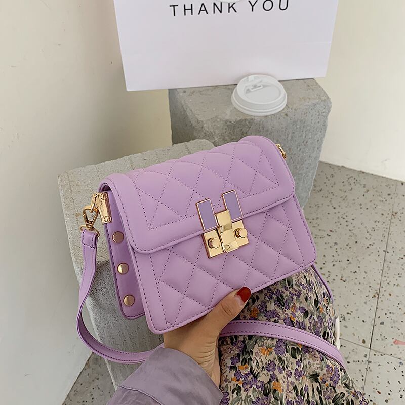 スモールバッグ女性バッグ2020人気ニューウェーブインワイルドダイヤモンドシングルショルダーメッセンジャーバッグ夏のファッション小さなスクエアバッグ Tiancai_Wing_Bag4318373