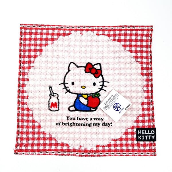サンリオ ハローキティ セブンティーズ チェック ミニタオル サマー
