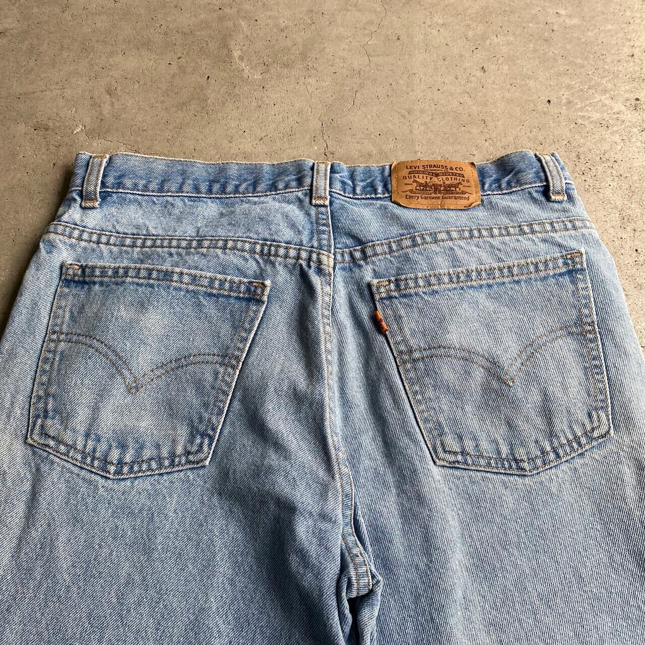 90年代 カナダ製 Levi's リーバイス スリムテーパード デニムパンツ メンズW34 オレンジタブ 古着 90s ヴィンテージ ビンテージ  【デニムパンツ】【SA2204】【HA10】【cs2212-30a】【AN20】【PS2307P】 | cave 古着屋【公式】古着通販サイト