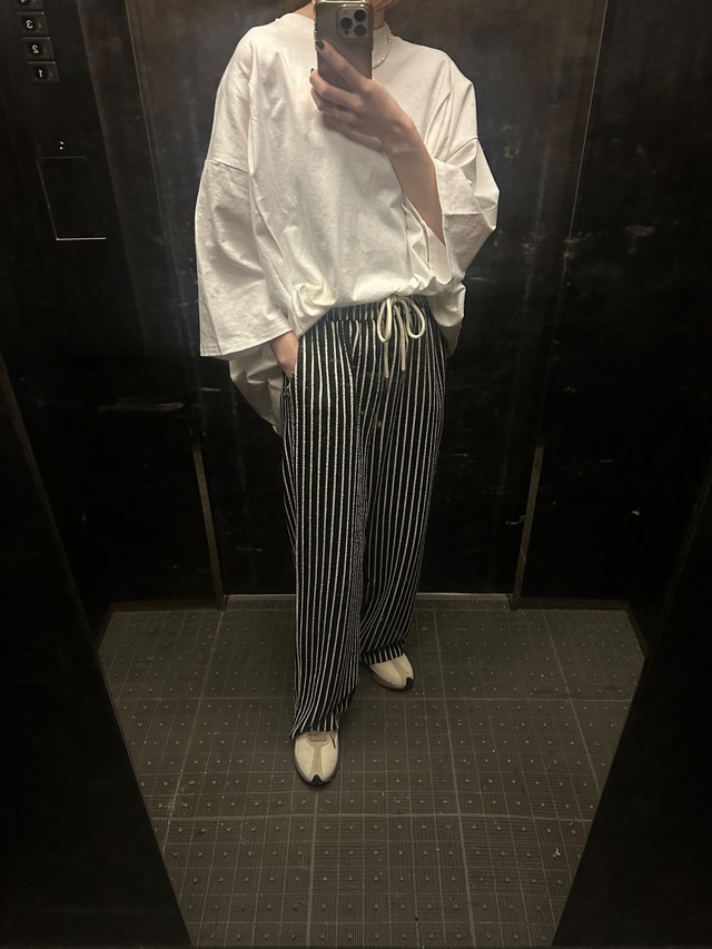 【attrayant】Pile Stripe Pants