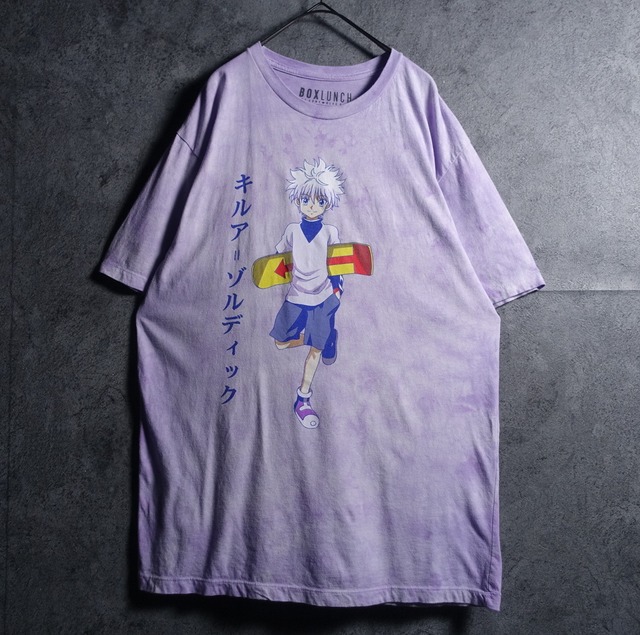 "HUNTER×HUNTER" Purple tie-dye Killua print design T-shirt