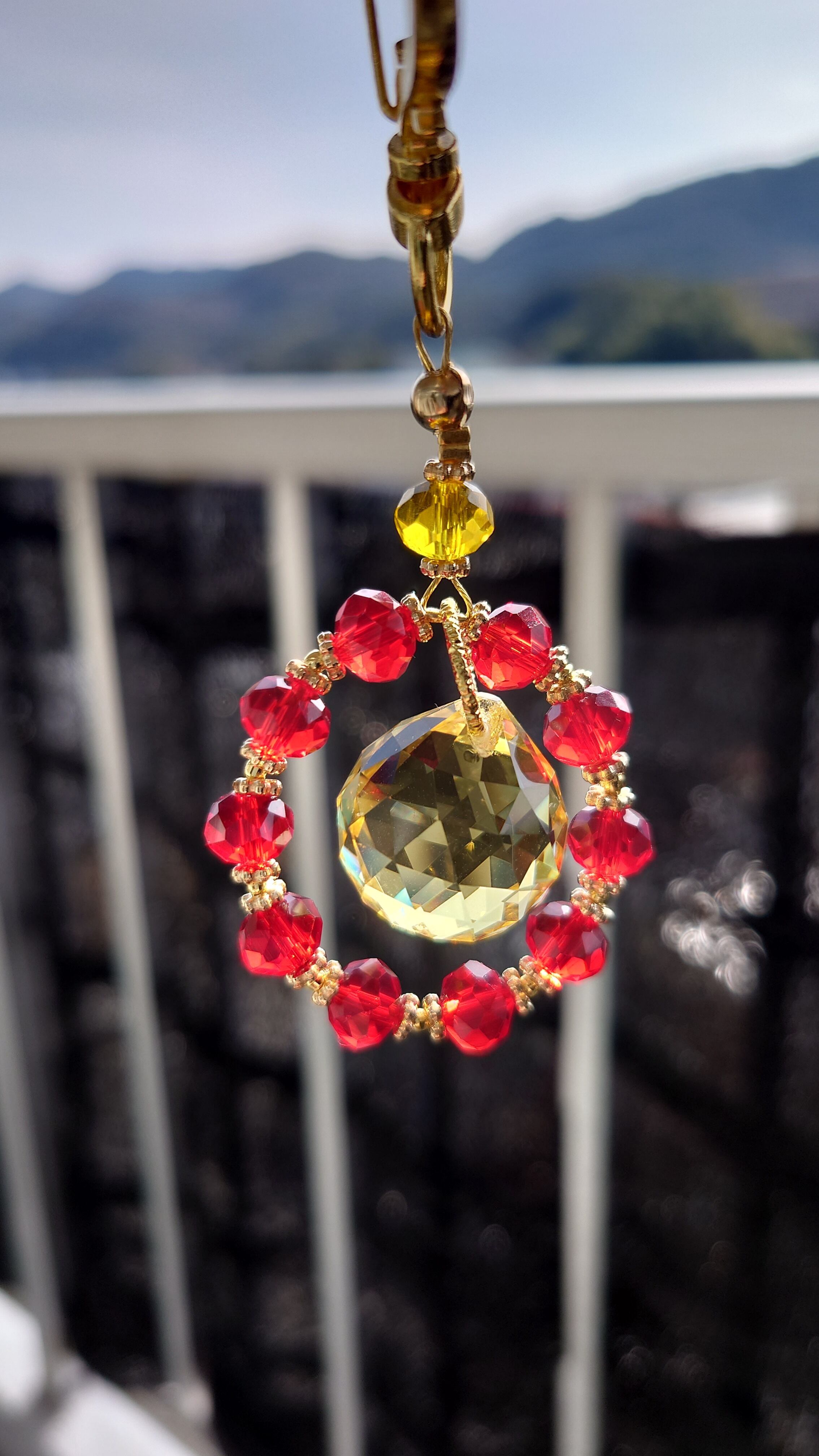 ブルーシェード50ミリ*✩‧₊˚ペアシェプ♡サンキャッチャー