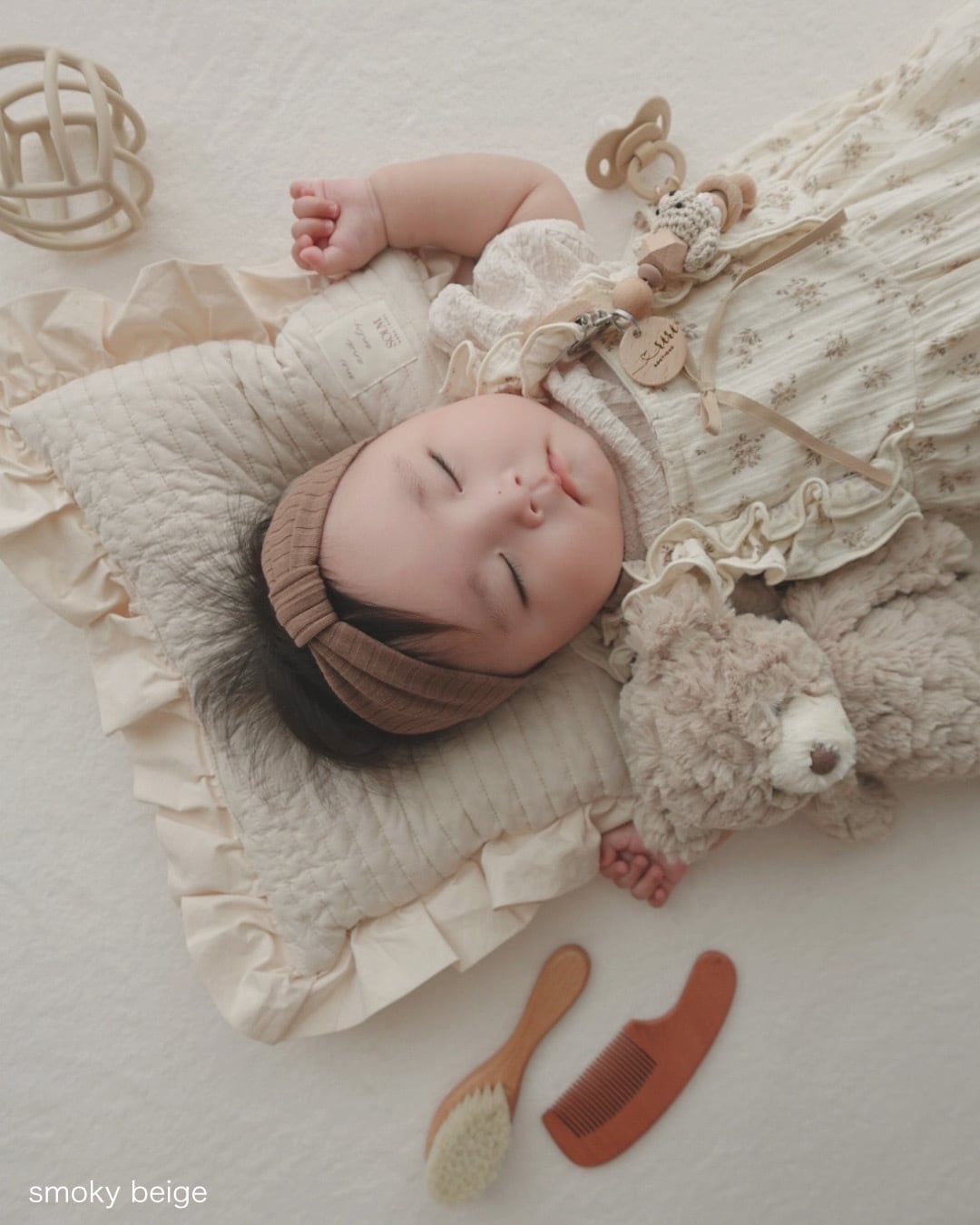 Sprinh gift set <frill pillow + floret blanket + floret purse set twin> ベビーピロー フリルピロー ベビー枕 ガーゼブランケット ガーゼケット 巾着ポーチ 出産祝い ギフトセット