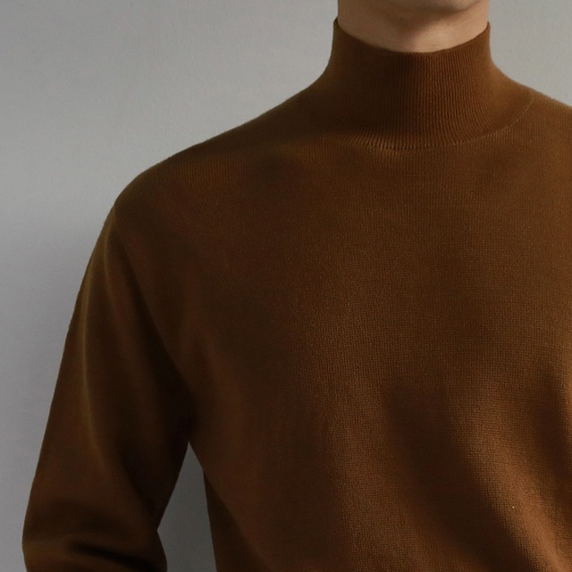 4 colors : Light Weight Turtle Neck Knit_M211120