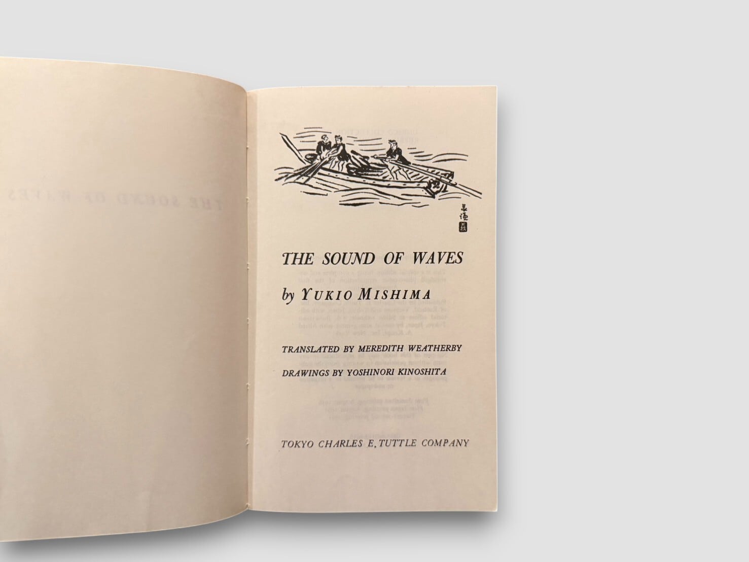 SJ689】【TWNTY-SECOND TUTTLE PRINTING】The Sound of Waves(1981