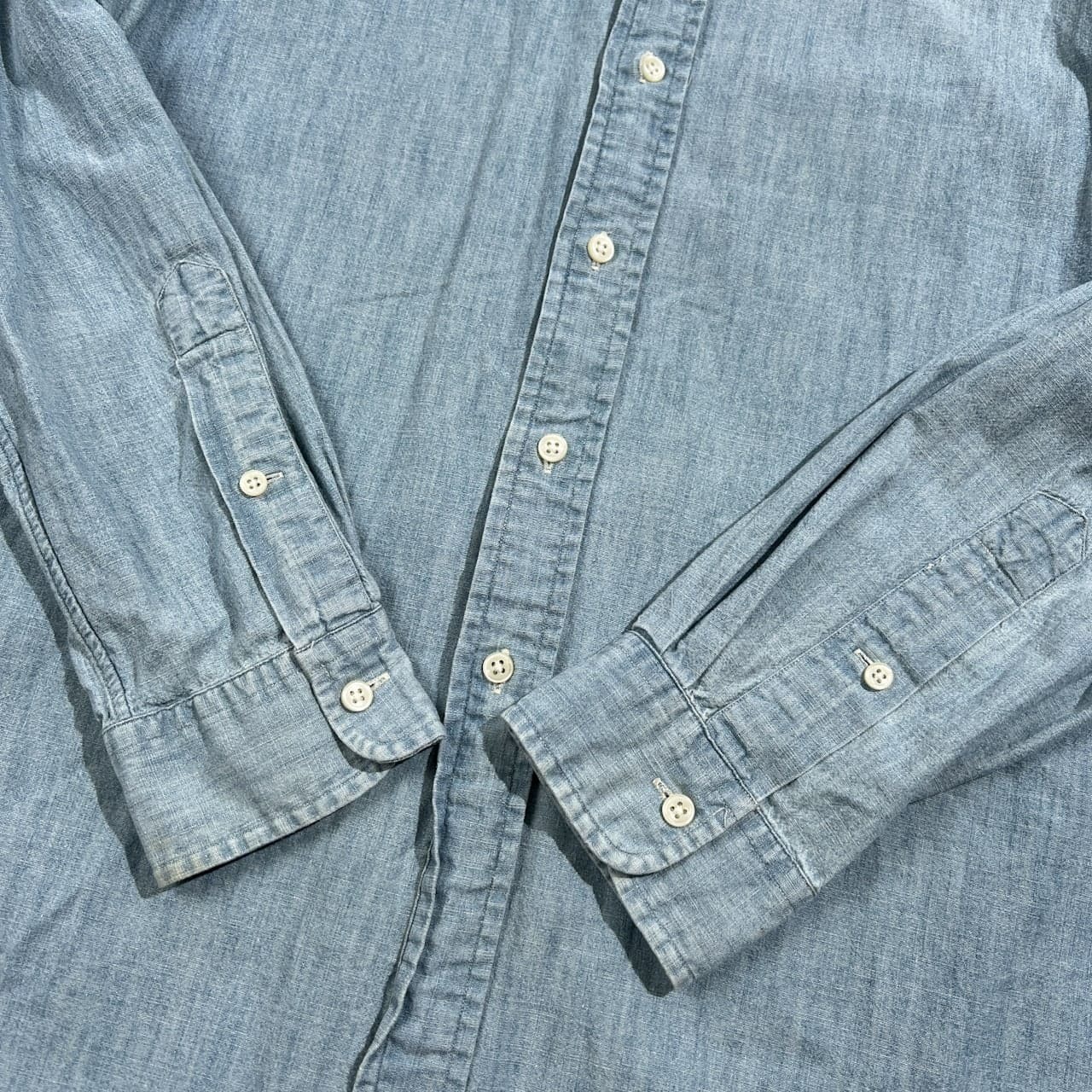 Polo Ralph Lauren ポロ ラルフローレン シャンブレー BD 長袖シャツ CLASSIC FIT サイズ M/175/96A /水色 ブルー系/メンズ