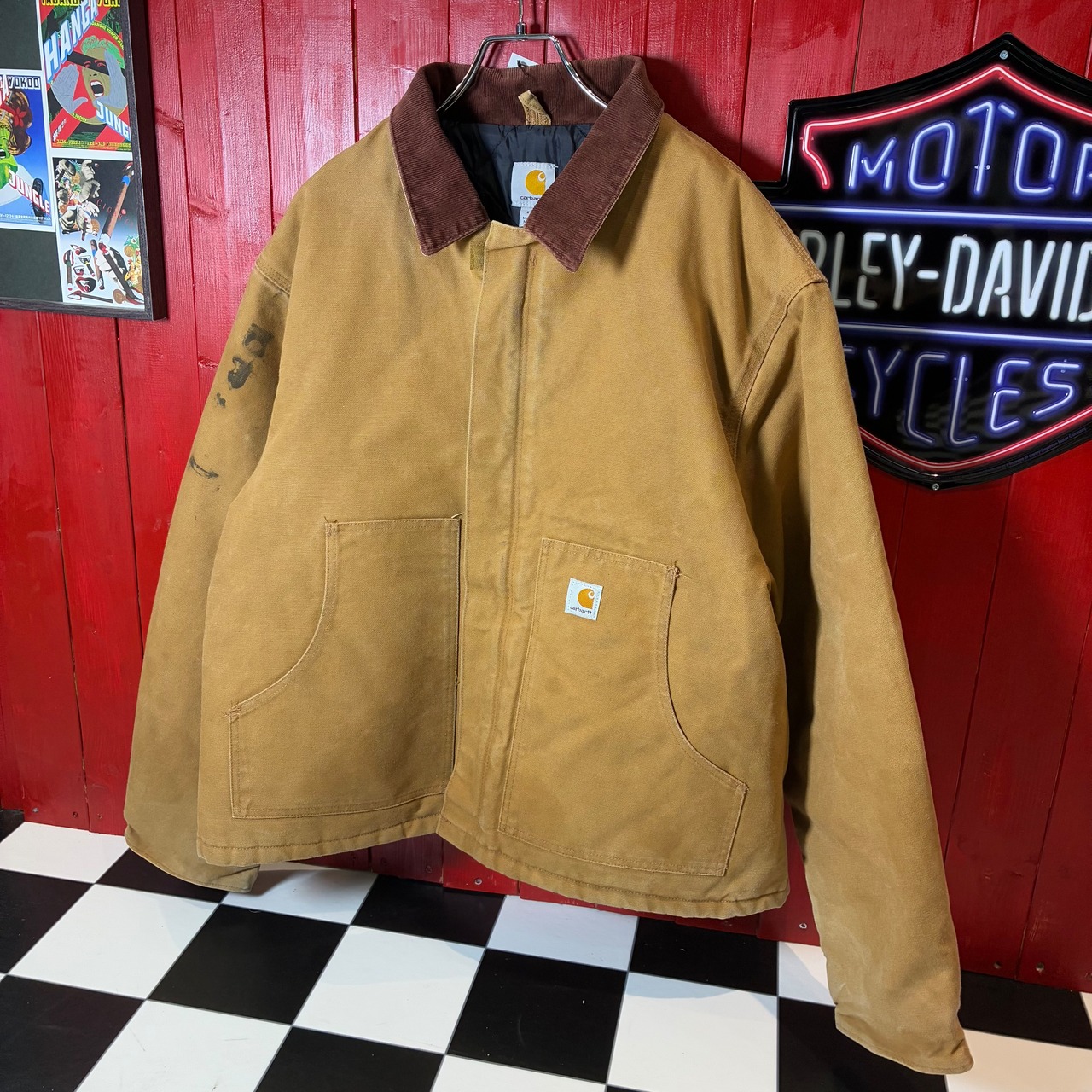 Carhartt 10s メキシコ製　トラディショナルジャケット　ベージュ　ダックジャケット　カーハート