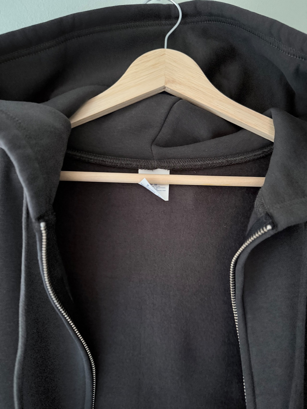 Cafe eli /フルジップパーカー/ボックスシルエット/スミ/裏起毛/ユニセックス - 6